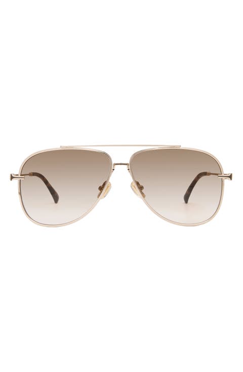 Top Shelf 59mm Gradient Aviator Sunglasses