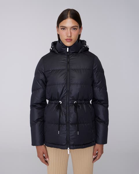 ISABELA | Lightweight Hooded Waisted Down Jacket