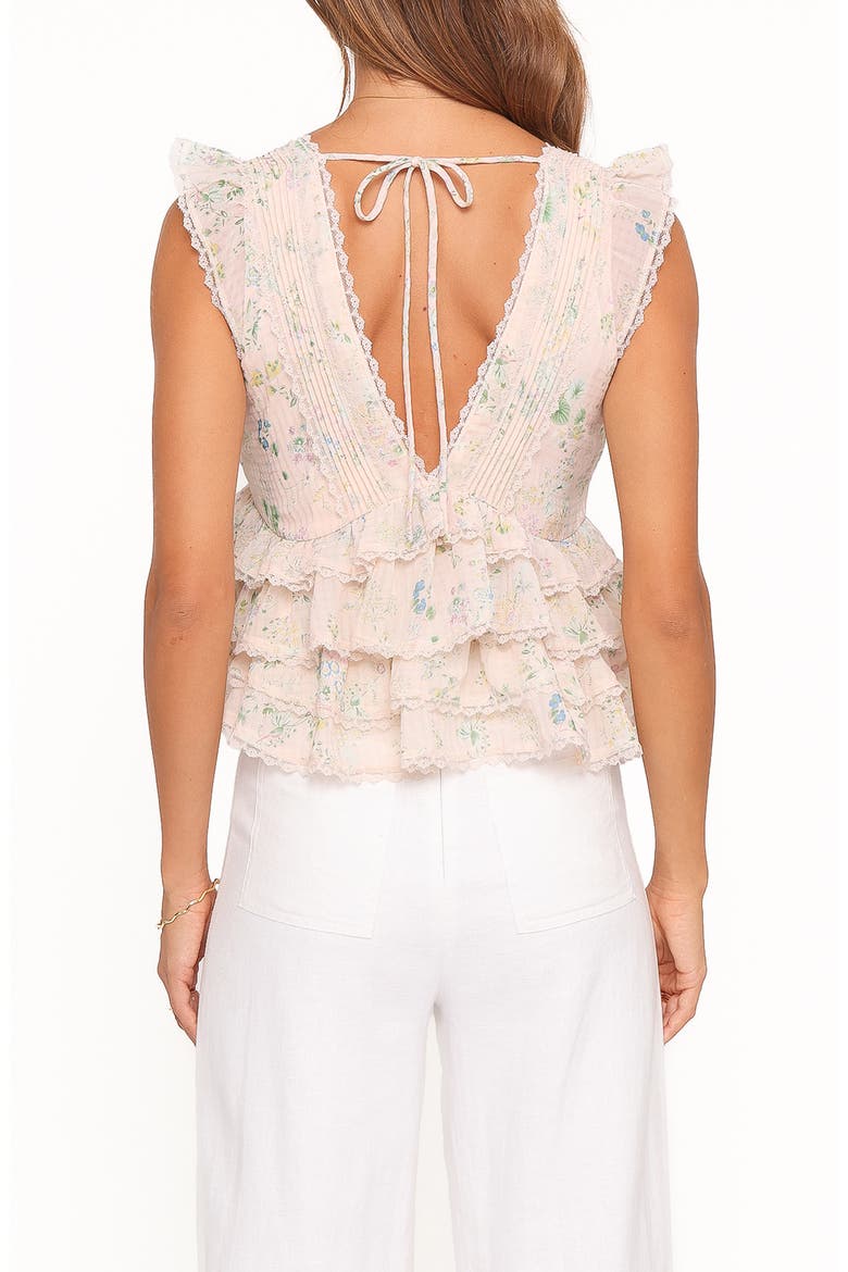 Yana Ruffle Top, Alternate, color, PASTEL PINK FLORAL