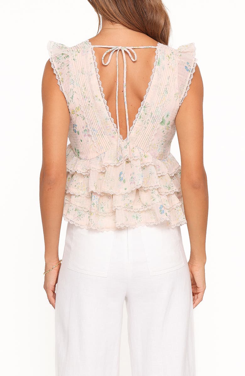 Petal & Pup Yana Ruffle Top, Alternate, color, Pastel Pink Floral
