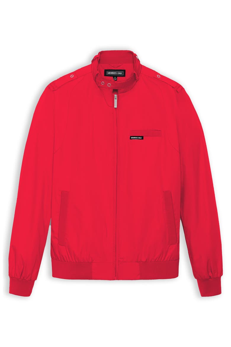 Classic Iconic Racer Jacket, Alternate, color, Red