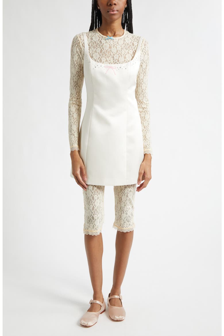 Scoby Long Sleeve Lace Top, Alternate, color, IVORY