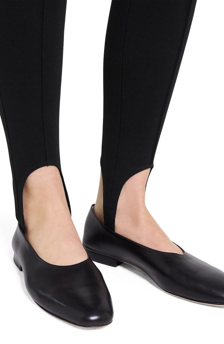 Theory Slim Stirrup Leggings, Alternate, color, Black