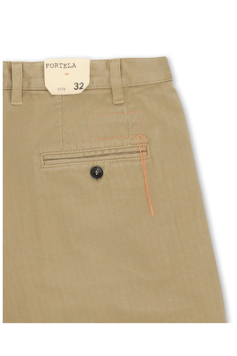 Seattle Herringbone Cotton Pleated Trousers, Alternate, color, CAMEL