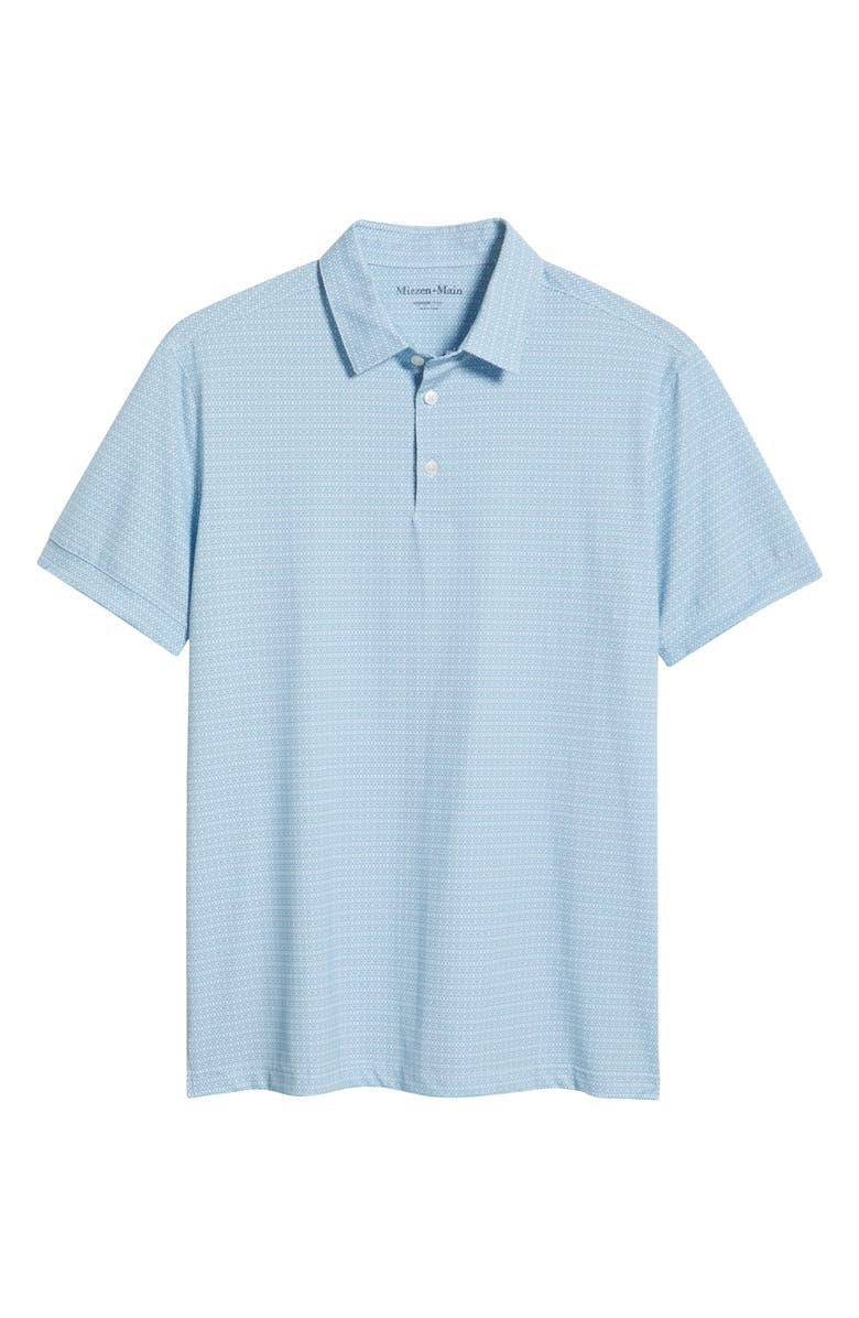 Mizzen+Main Versa Trim Fit Geo Print Performance Golf Polo, Alternate, color, Provence Diamond Sunburst