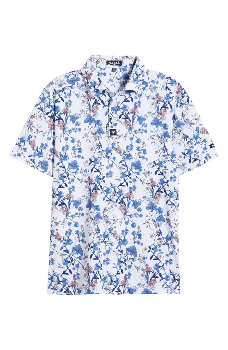 Bad Birdie Core Floral Performance Golf Polo, Alternate, color, Wild One