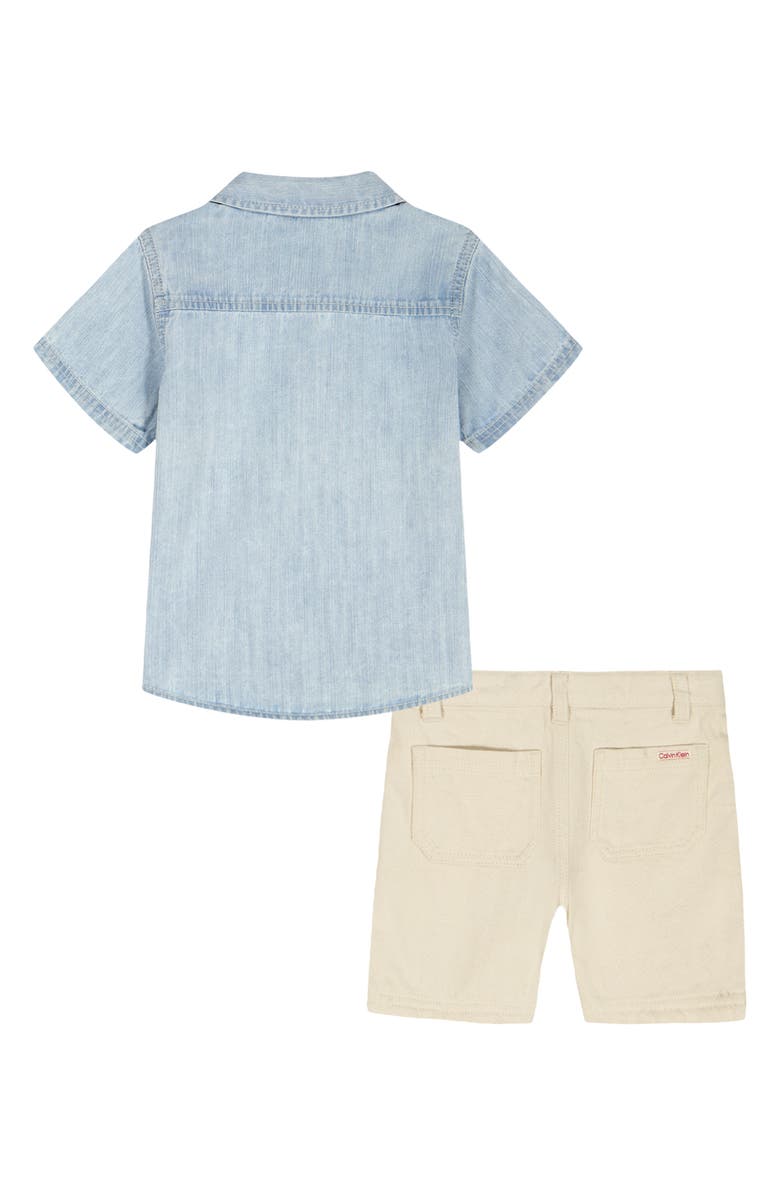 Calvin Klein <p>Denim Shirt & Shorts 2-Piece Set </p>, Alternate, color, Prepack Assorted