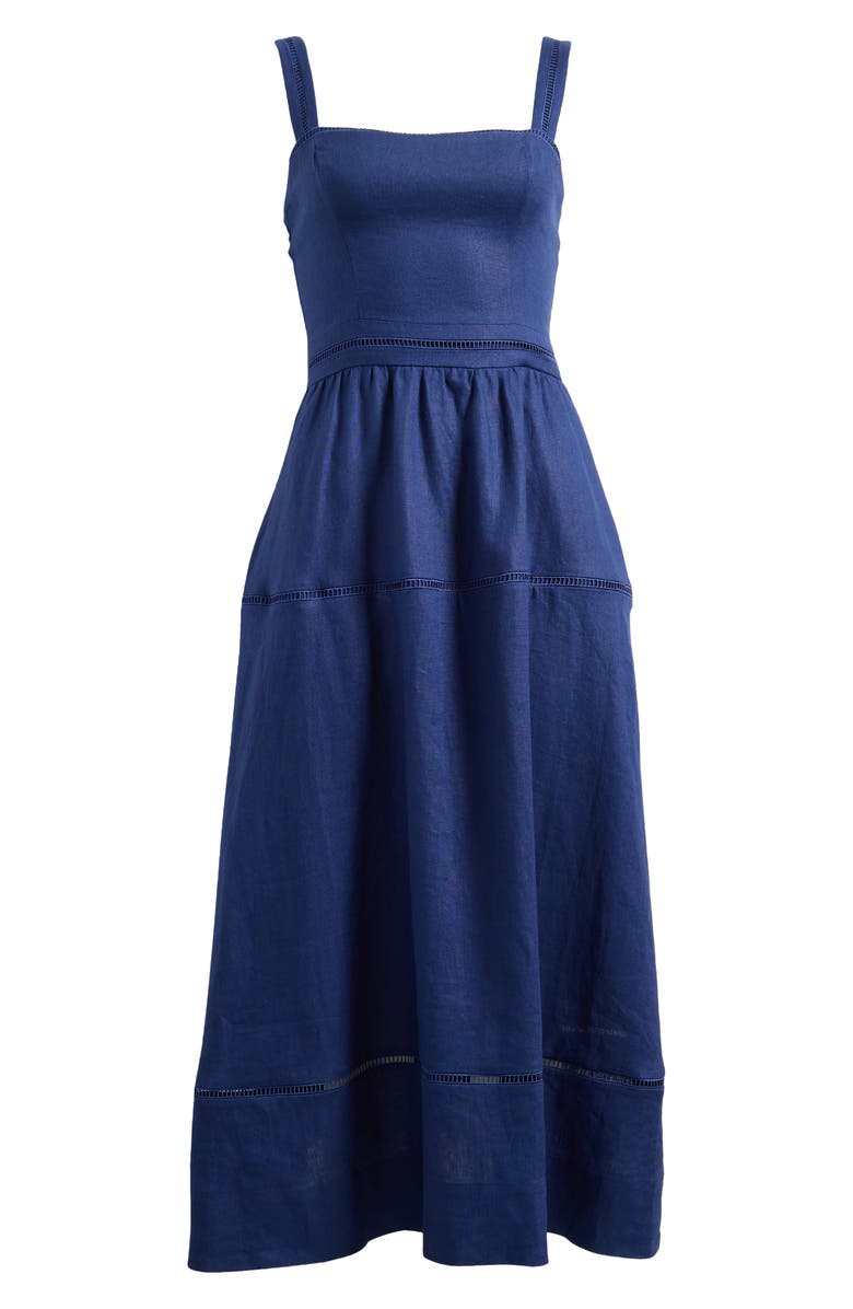 Everett Sleeveless Linen Mid Dress