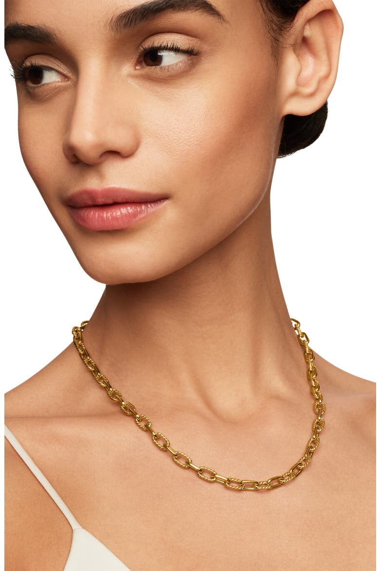 DY Madison® Chain Necklace in 18K Yellow Gold, 6mm, Alternate, color, GOLD