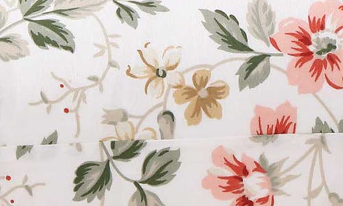 Laura Ashley Meadow Floral 200 Thread Count Cotton Percale Sheet Set In Multi