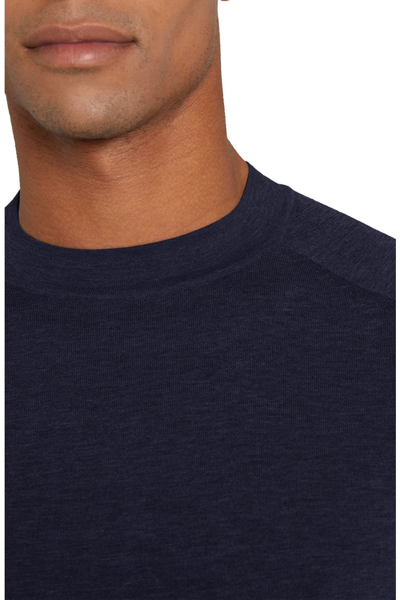 Victoria Cotton & Silk T-Shirt, Alternate, color, MIDNIGHT