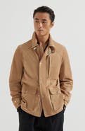 Brunello Cucinelli Suede field jacket