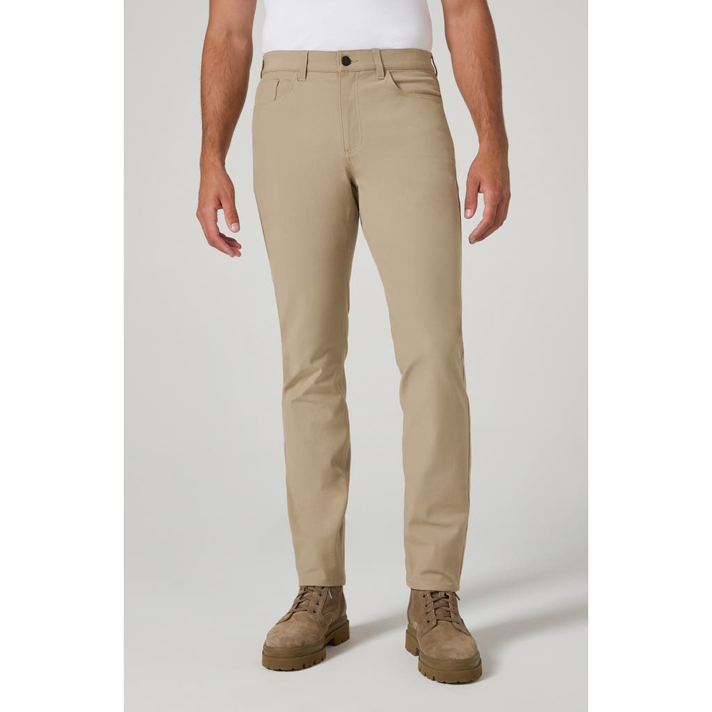 7 Diamonds Baron Straight Leg Stretch Twill 5-pocket Pants In Neutral