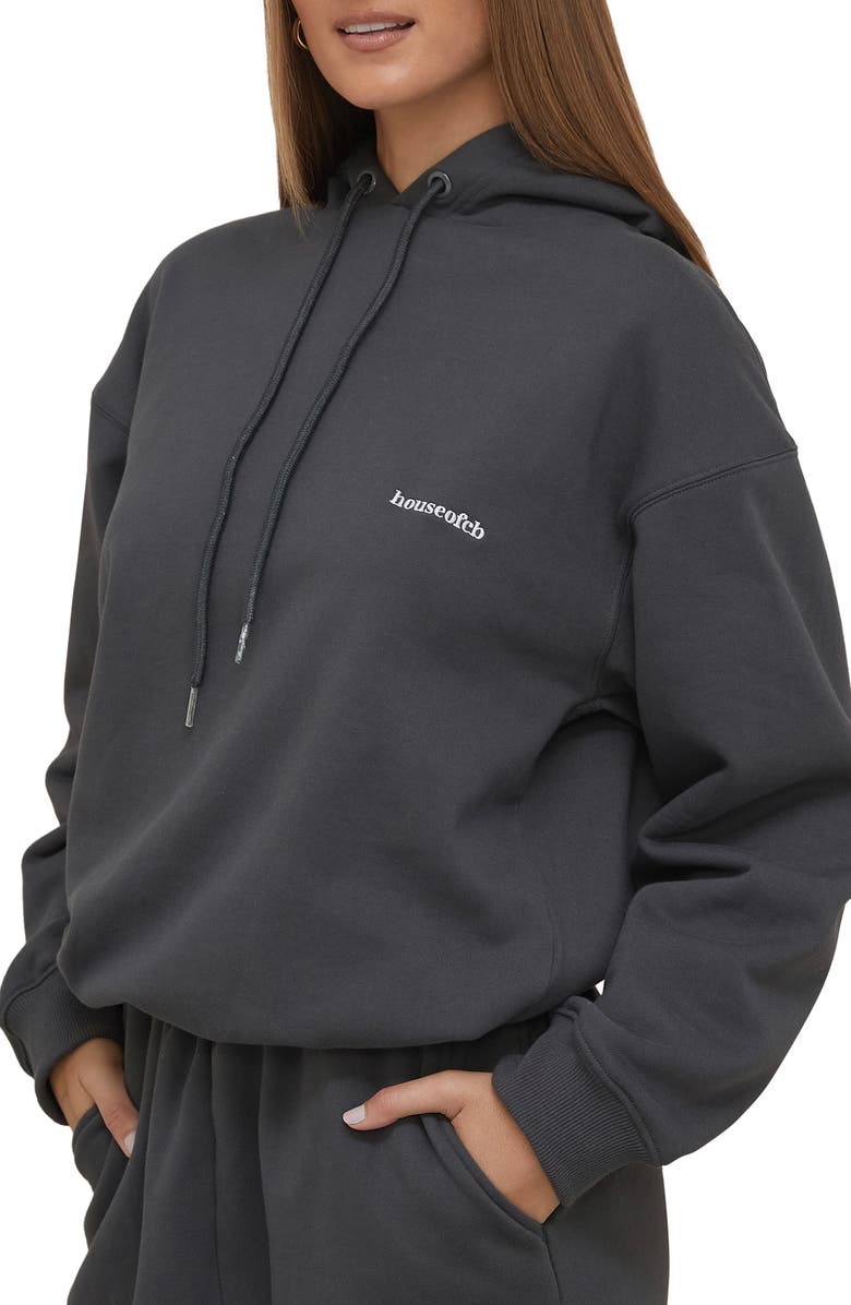 HOUSE OF CB Oversize Cotton Hoodie, Alternate, color, 