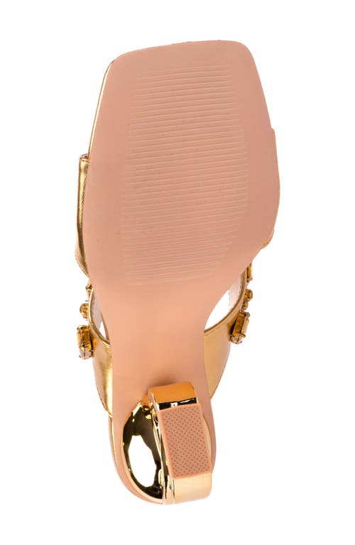 Ninety Union Rio Slide Sandal In Gold