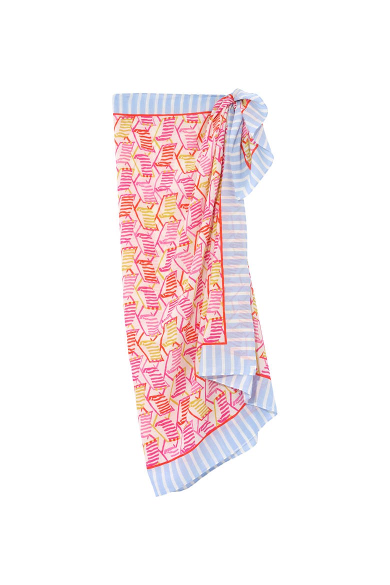Beach Lounge Sarong, Main, color, Hot Coral