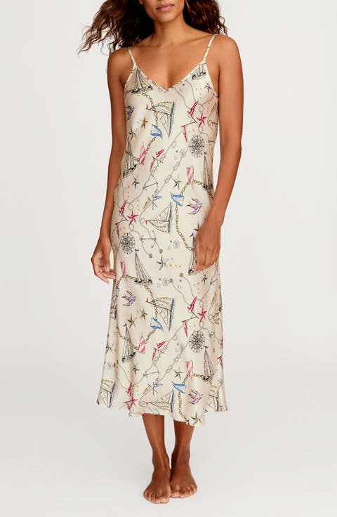 Cosette Regatta Royale Mulberry Silk Nightgown