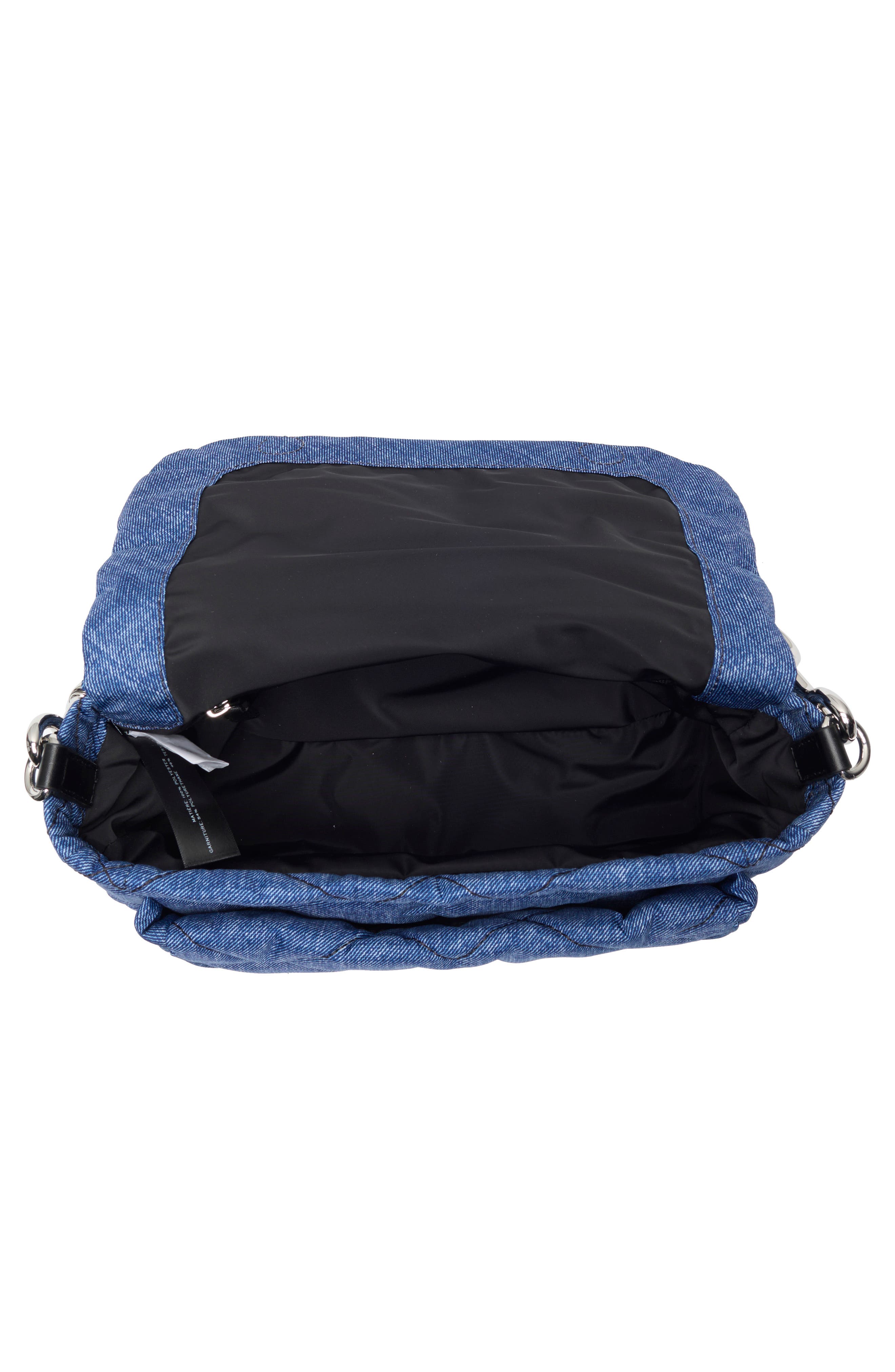 Marc Jacobs Denim Effect Quilted Crossbody Bag, Alternate, color, Denim Blue