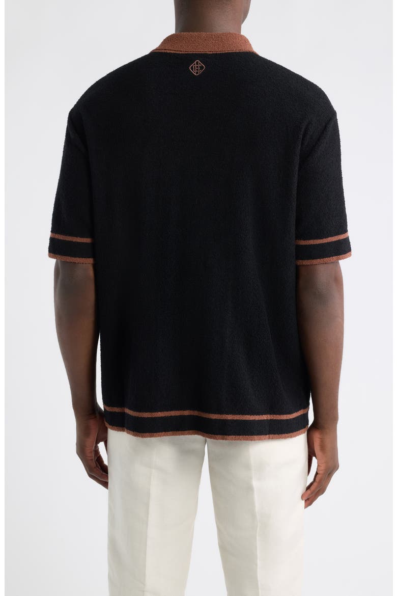 Armando Cotton Blend Knit Shirt, Alternate, color, BLACK-01