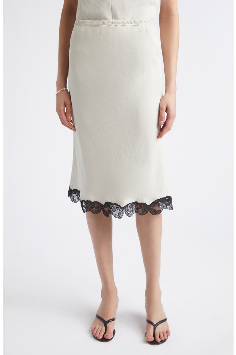 Bias Lace Midi Skirt, Main, color, CHAMPAGNE