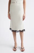 Maria McManus Bias Lace Midi Skirt