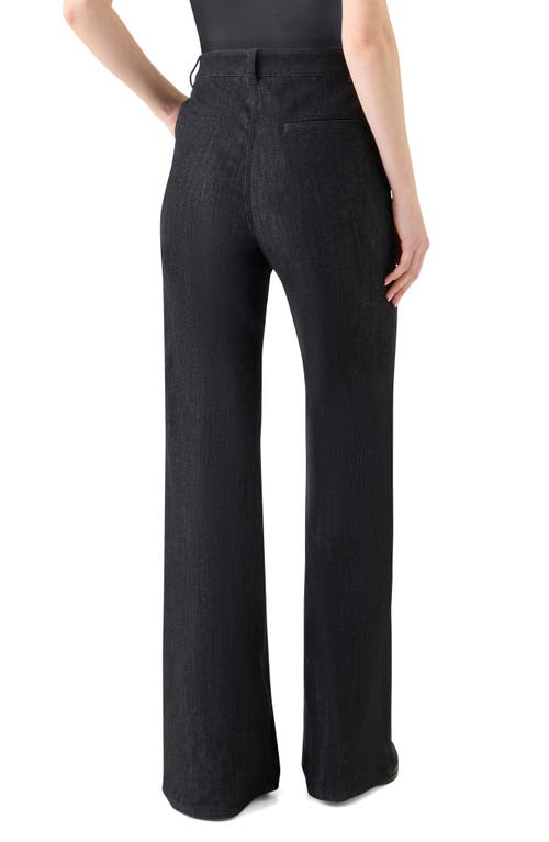 Akris Punto Celia High Waist Bootcut Jeans In Black