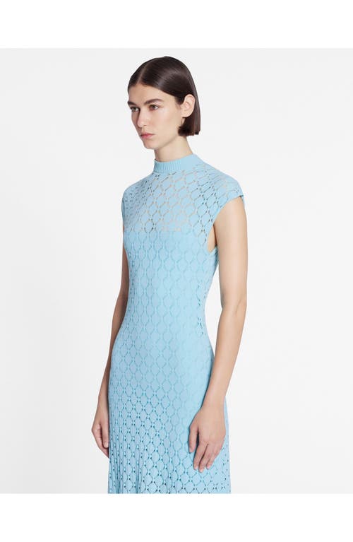 Lanvin Robe Longue Ajustee Pour Femme In Budgie