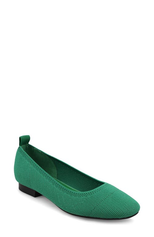Mia Raisa Stretch Knit Flat In Green
