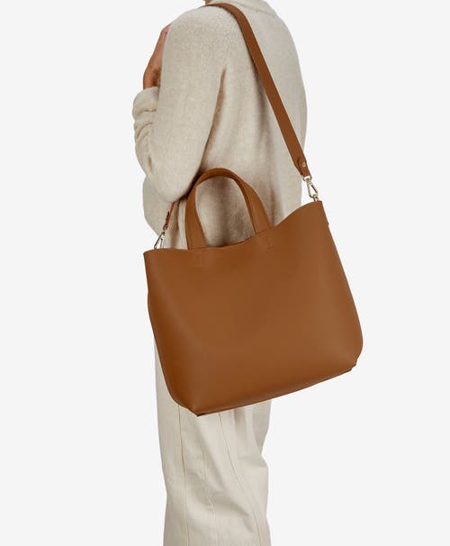 Gigi New York Austin Leather Tote Bag In British Tan