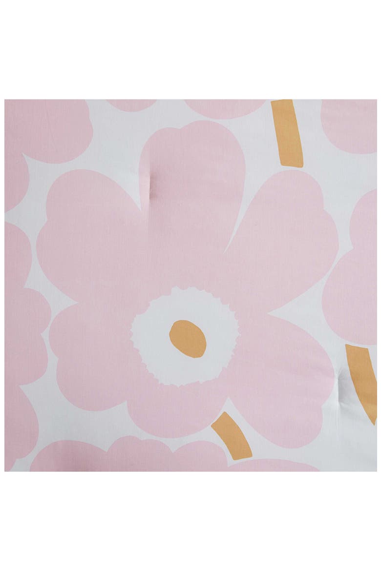 Unikko Cotton Percale Duvet Cover & Shams Set, Alternate, color, LIGHT PINK