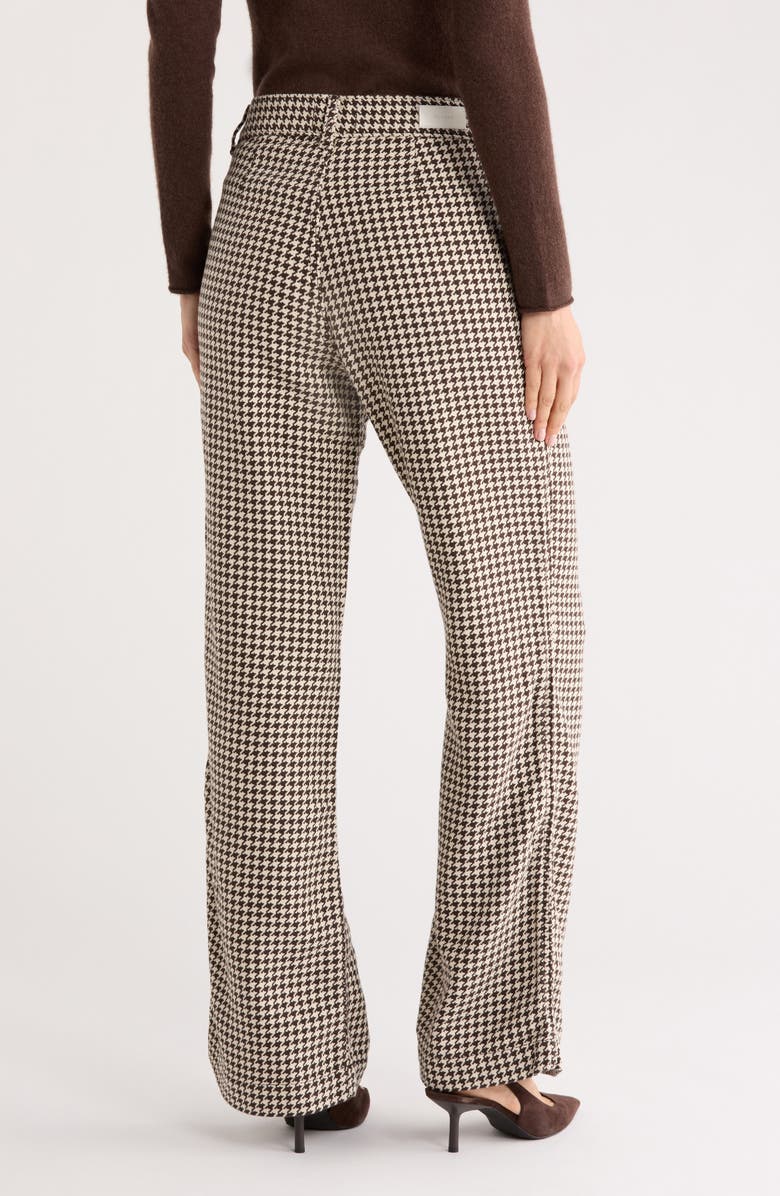 DL1961 Desi Houndstooth Cotton Wide Leg Pants, Alternate, color, Houndstooth