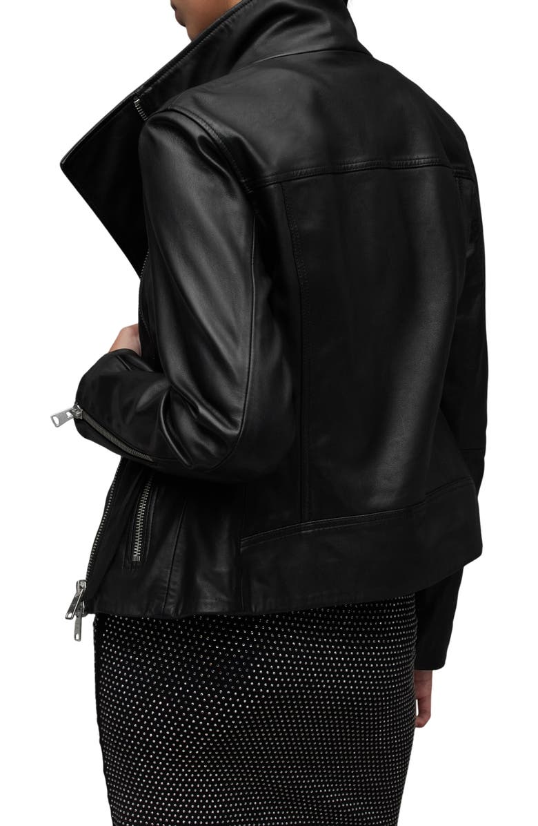 AllSaints Ellis Leather Biker Jacket, Alternate, color, 
