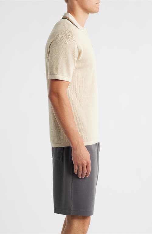 Mavrans Rayas Open Stitch Polo In Gray