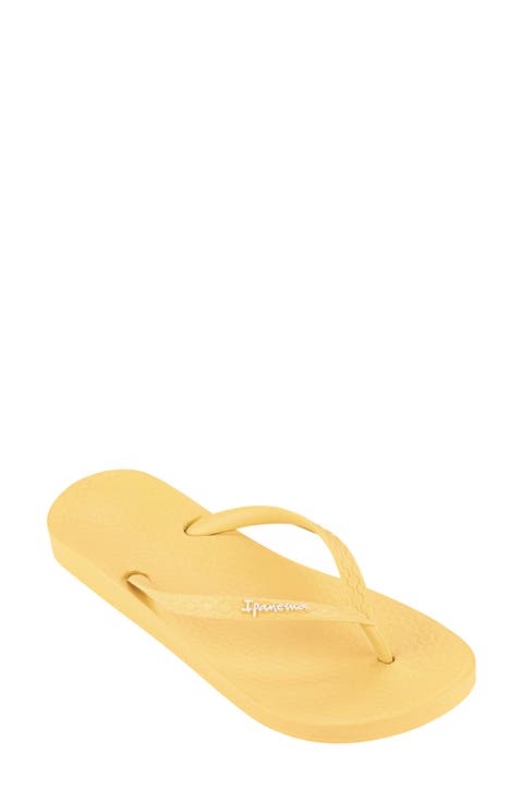 シューズ・サンダルその他 PINKO Woman Flat sandals Yellow SS0093E027 H26 Women's rubber sandal ss0093e027 Yellow | Caposerio.com