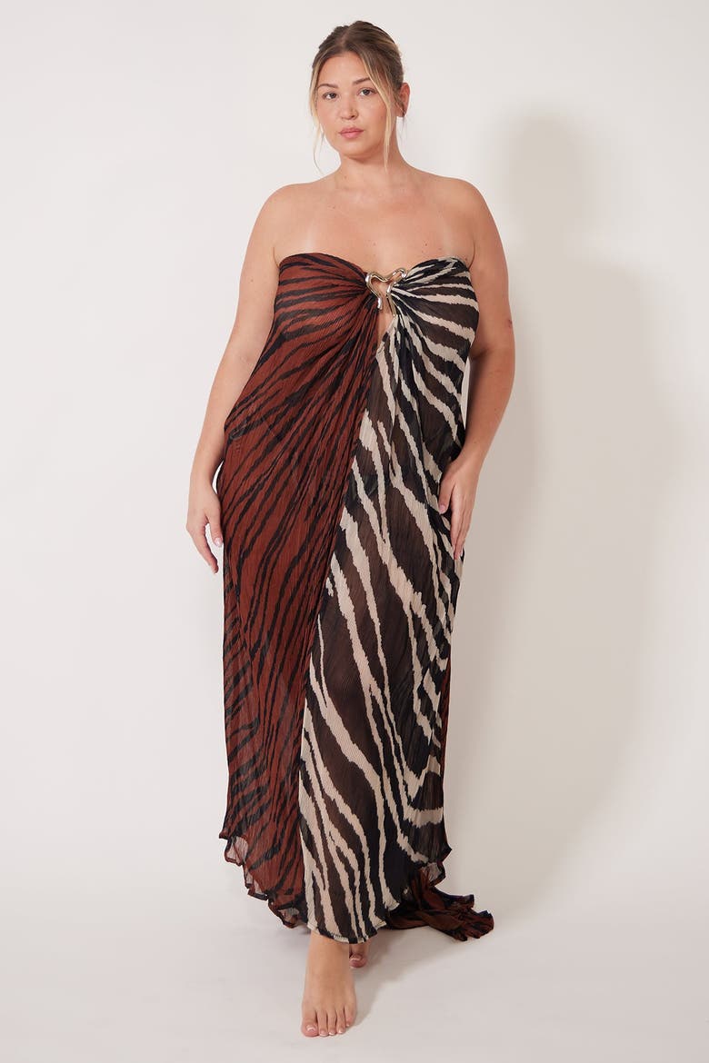 Gaia Dress Cover-up Dress, Alternate, color, Okapi
