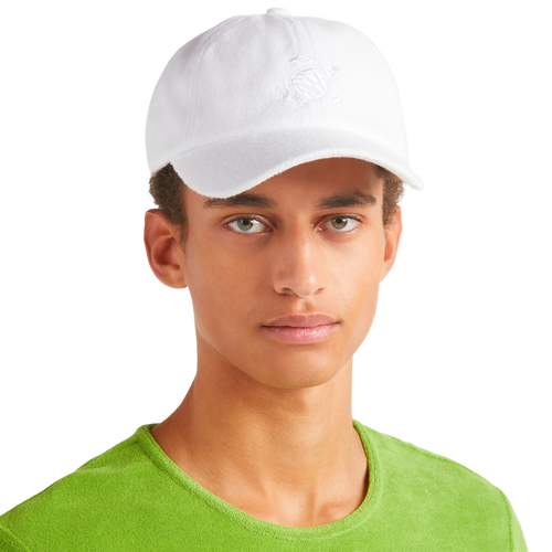 Vilebrequin Solid Terry Cap In Blanc