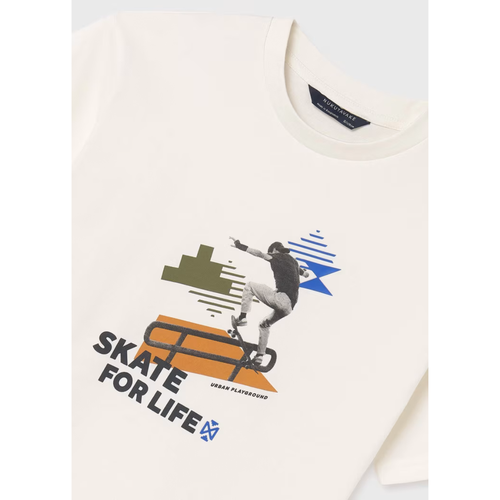 Mayoral Set Of 2 Contrasting T-shirts In Brown