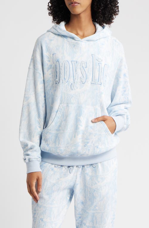 Boys Lie Manhunt Racer Hoodie In Blue