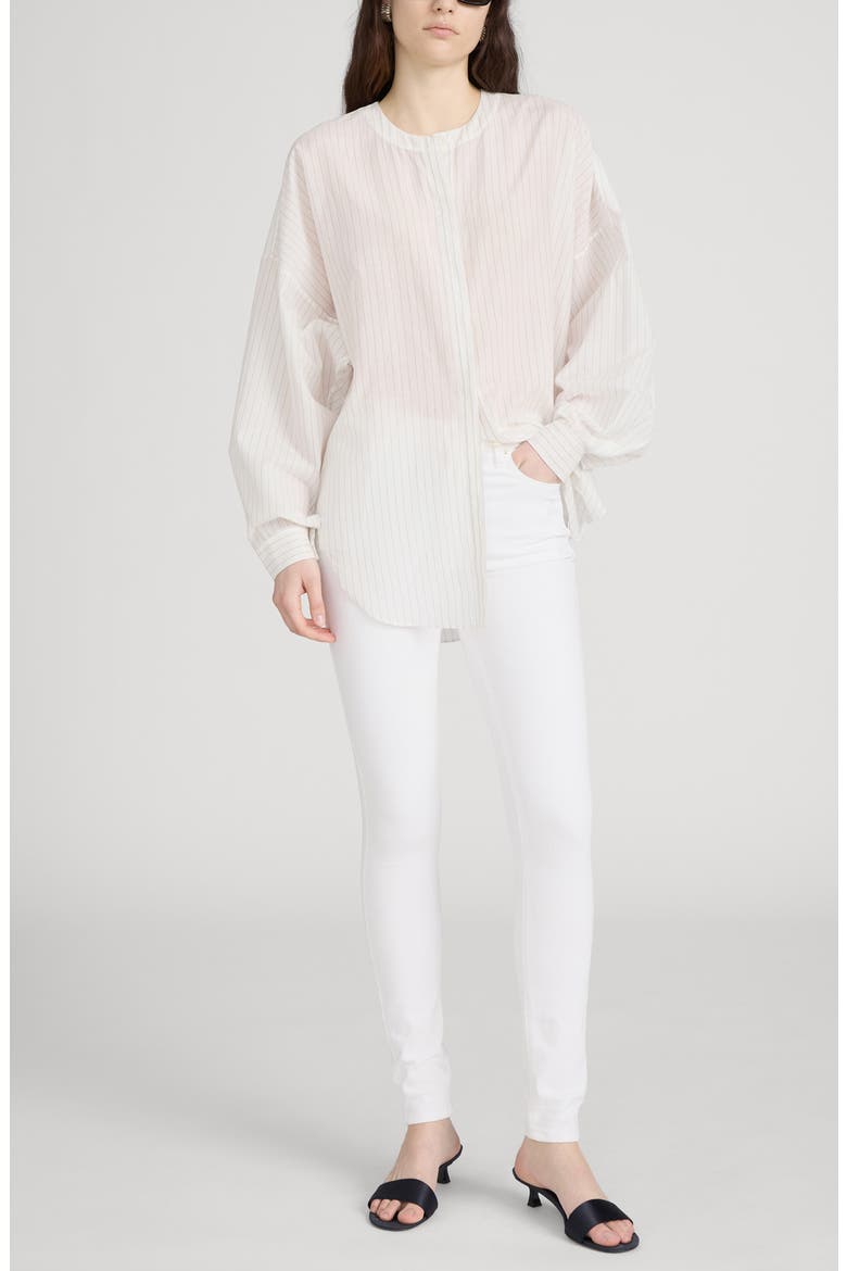 Le High Skinny Jeans, Alternate, color, WHITE