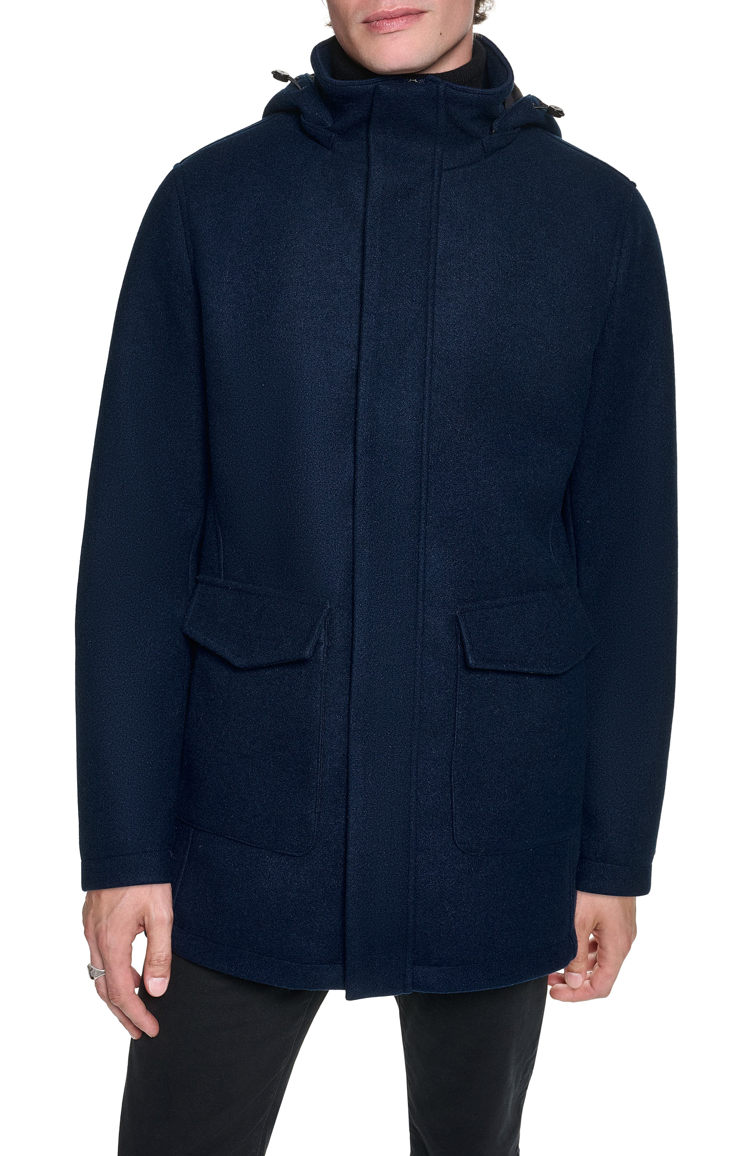 Stadium Coat with Patch Pockets