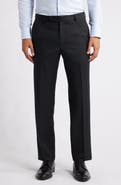 Samuelsohn Roica Flat Front Straight Leg Dress Pants
