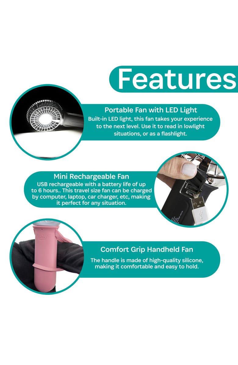 3-Speed Recharge Turbo Stroller Fan