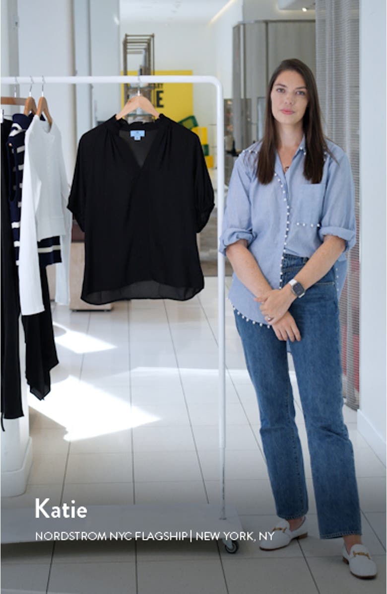 Ruffle Neck Chiffon Top, sales video thumbnail