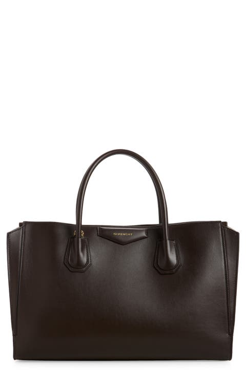 Medium Antigona Leather Cathchall Bag