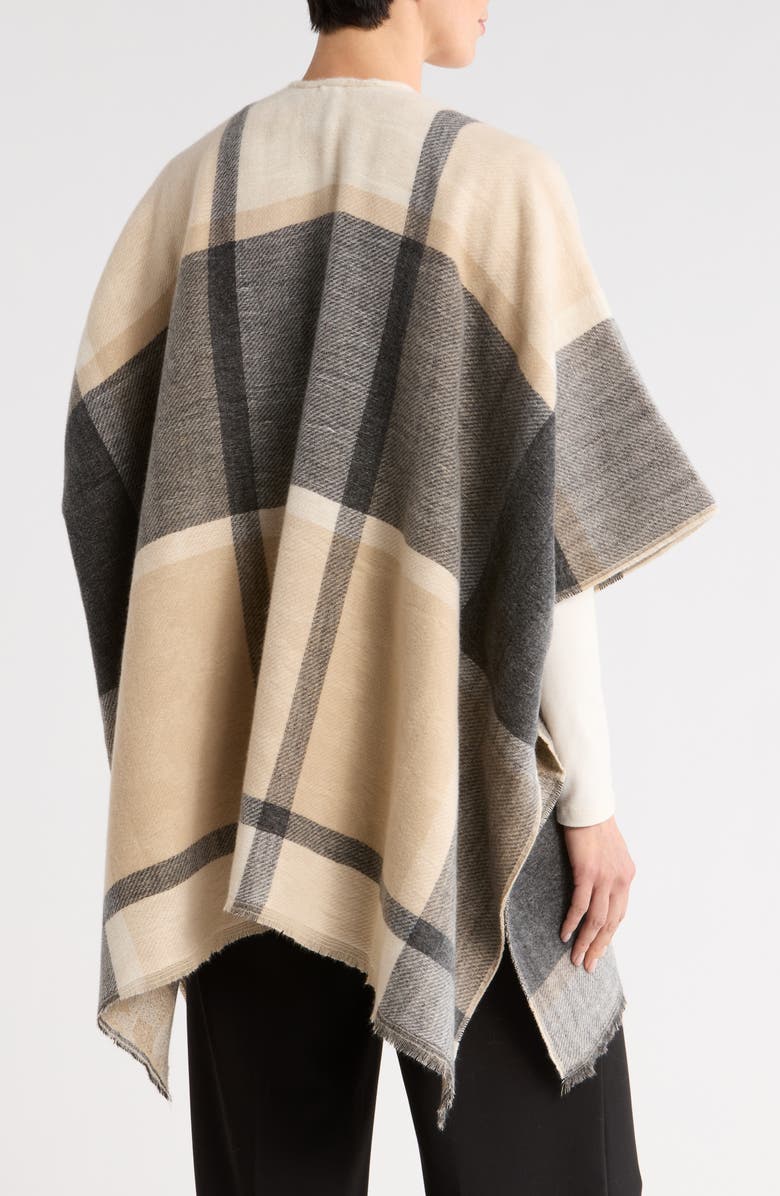 Vince Camuto Reversible Print Topper, Alternate, color, Black Neutral