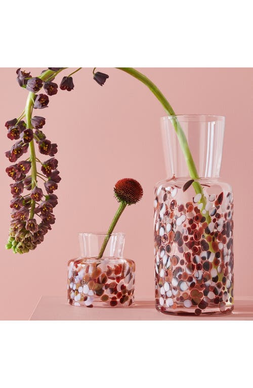 Kosta Boda 4.7" Meadow Fall Vase In Red Multi
