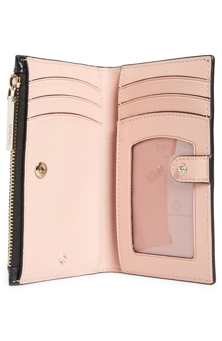 Kate Spade New York small spencer slim leather bifold wallet, Alternate, color, 