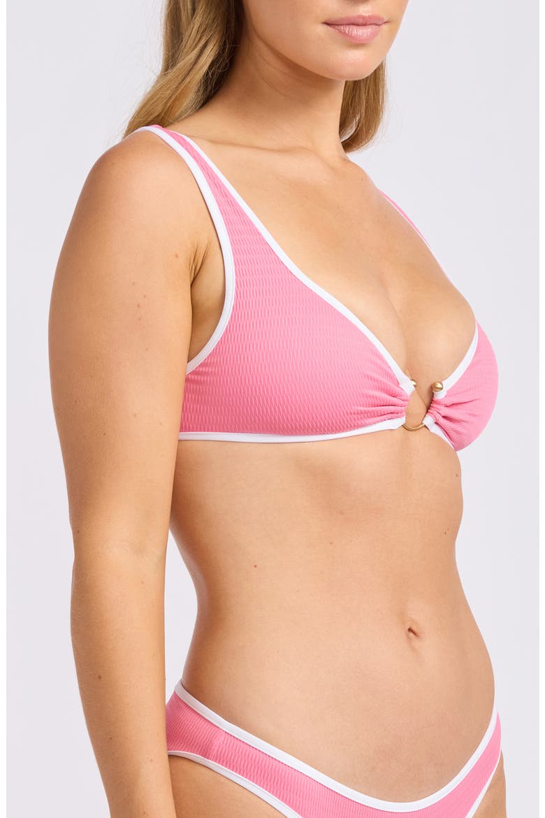 Colorblock Ring Bikini Top, Alternate, color, BEGONIA PINK