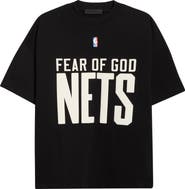 Fear of God Essentials x NBA Nets Classic Fit Graphic T-Shirt