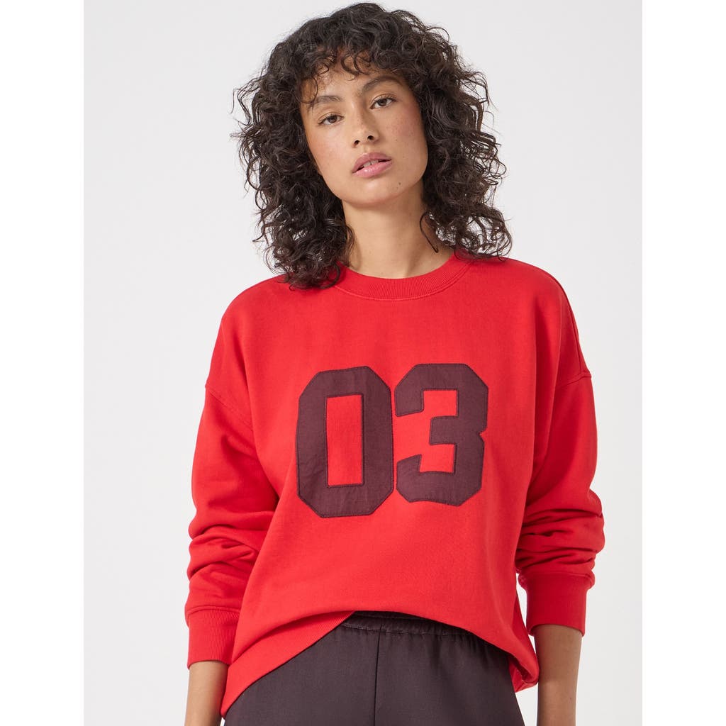 Hush Collegiate 03 Graphic Sweatshirt In Red